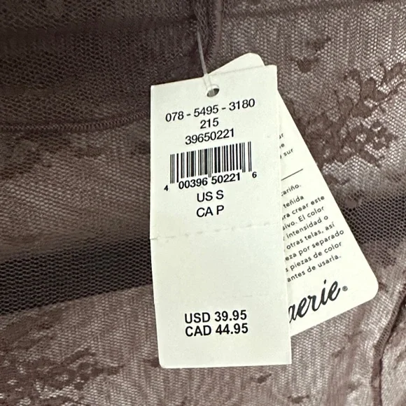 Aerie Sheer Chocolate Lace Blouse - Picture 3 of 3